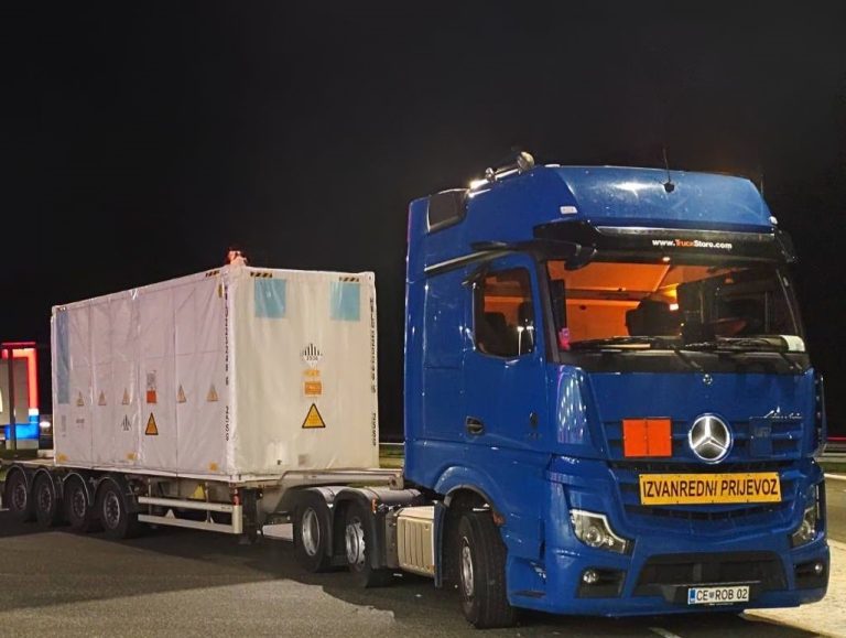 prevoz 20ft kontejnerja VGM 45 ton